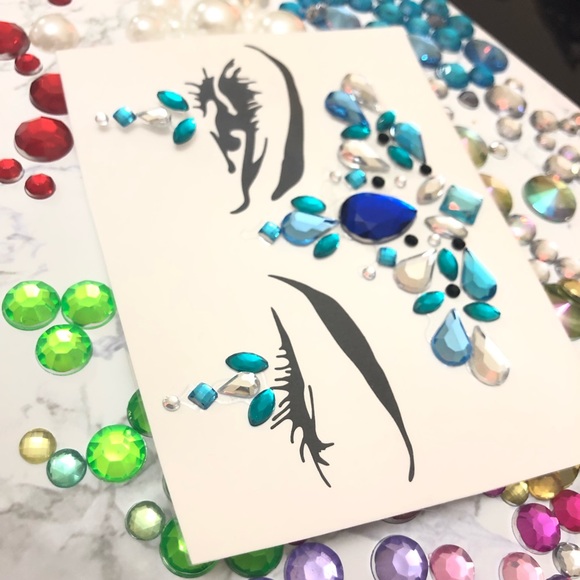 {KINSLEY} boho bling coachella rave face jewels - Picture 3 of 5
